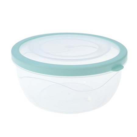 Pojemnik miska przeźroczysta 1,4 l z pokrywką bez BPA zielony
