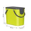 Rotho Albula Abfalleimer 25L zur Mülltrennung - Limettenfarbe