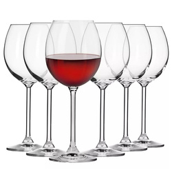 Kieliszek do wina czerwonego 350 ml komplet 6 sztuk Venezia Krosno szklane