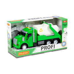 Samochód inercyjny do kontenerów Profi,ze światłem i dźwiękiem zielony