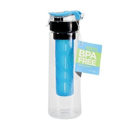 Butelka sportowa z wkładem na owoce Atlas 730 ml niebieska bez BPA