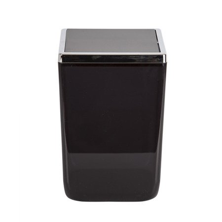 Kosz łazienkowy Toskana 6L z uchylną klapą - elegancja i funkcjonalność w czarnym wydaniu