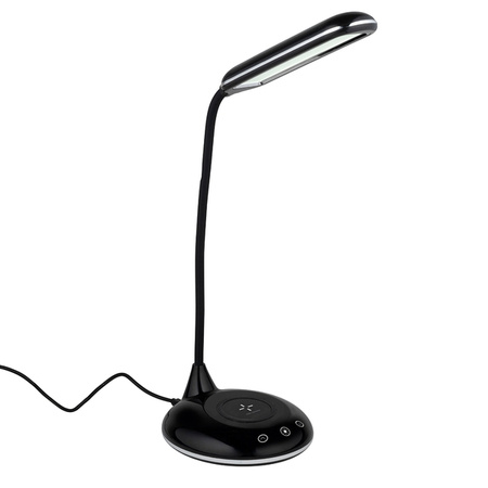Lampka na biurko z ładowarką bezprzewodową Grundig kolor czarny